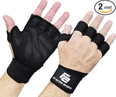 10) Fit Active Sports Grips for CrossFit and Weight Lifting