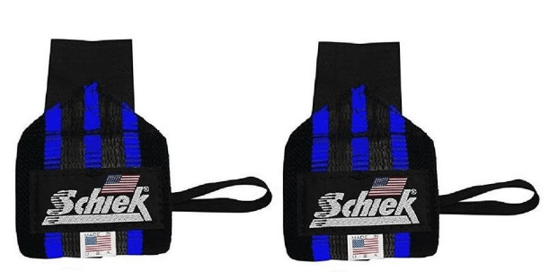 Schiek Sports Blue Line Wrist Wraps
