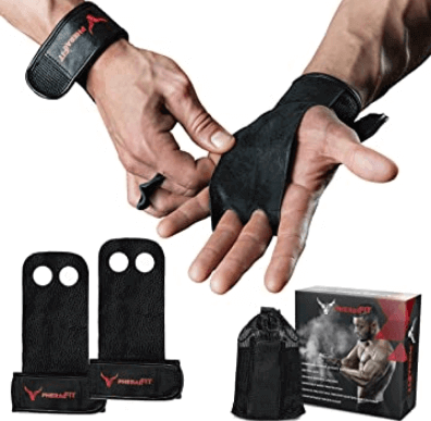 7) PHERAL FIT Natural Leather Hand Grips