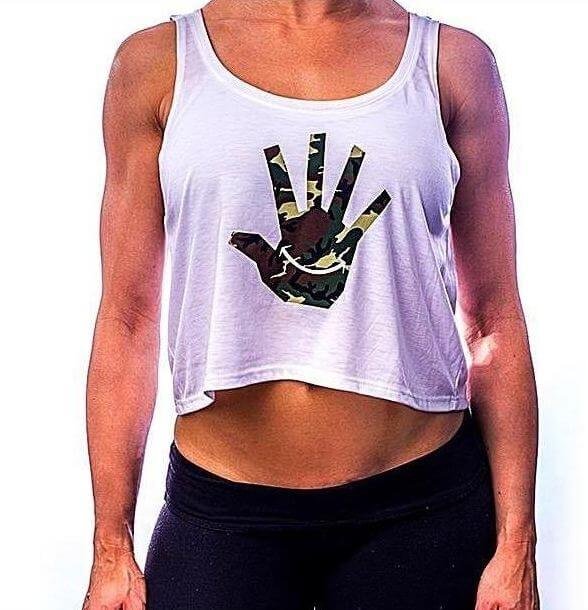 12) JerkFit Women’s WODies Camo Crop-Tank