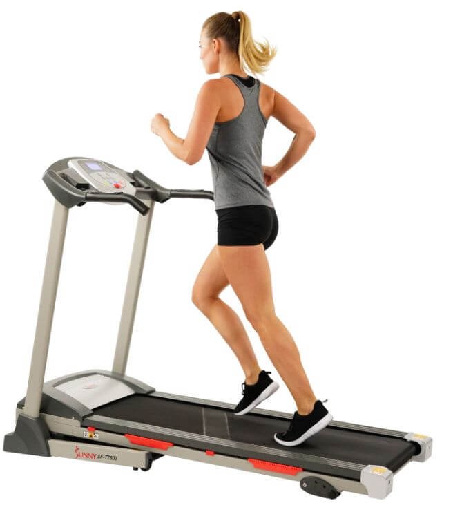 2) Sunny Health & Fitness SF-T7603 Electric Treadmill
