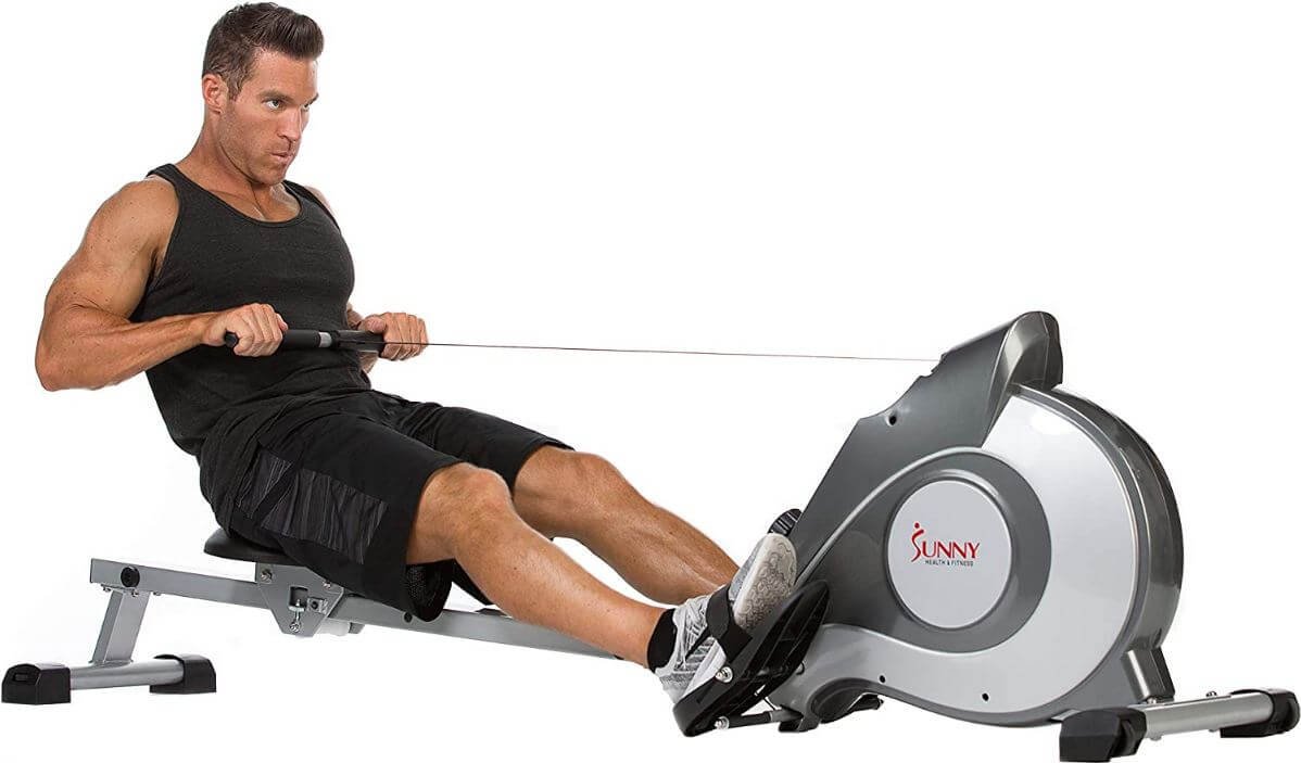 5) Sunny Health & Fitness SF-RW5515 Magnetic Rowing Machine