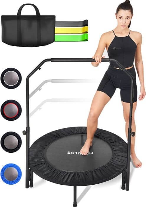 1) FITPULSE Mini Trampoline Rebounder
