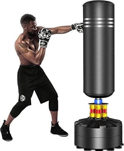 6) ELEMARA Free Standing Punching Bag