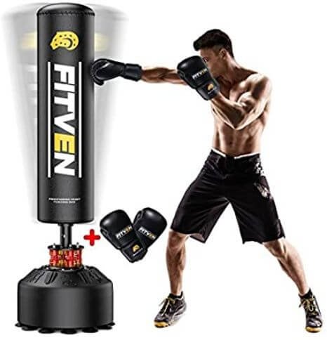 7) FITVEN Free Standing Punching Bag