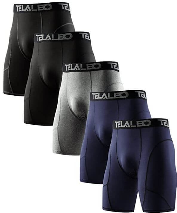 7) TELALEO Compression Shorts