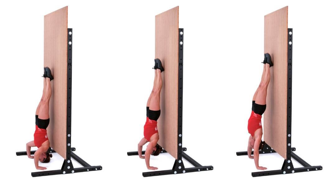 19) Handstand Pushups