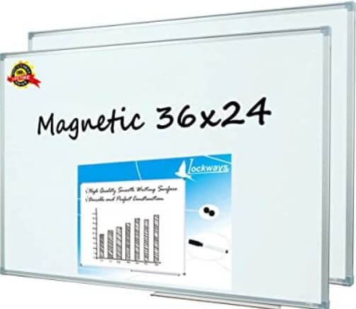 2) Lockways Magnetic Dry Erase Board