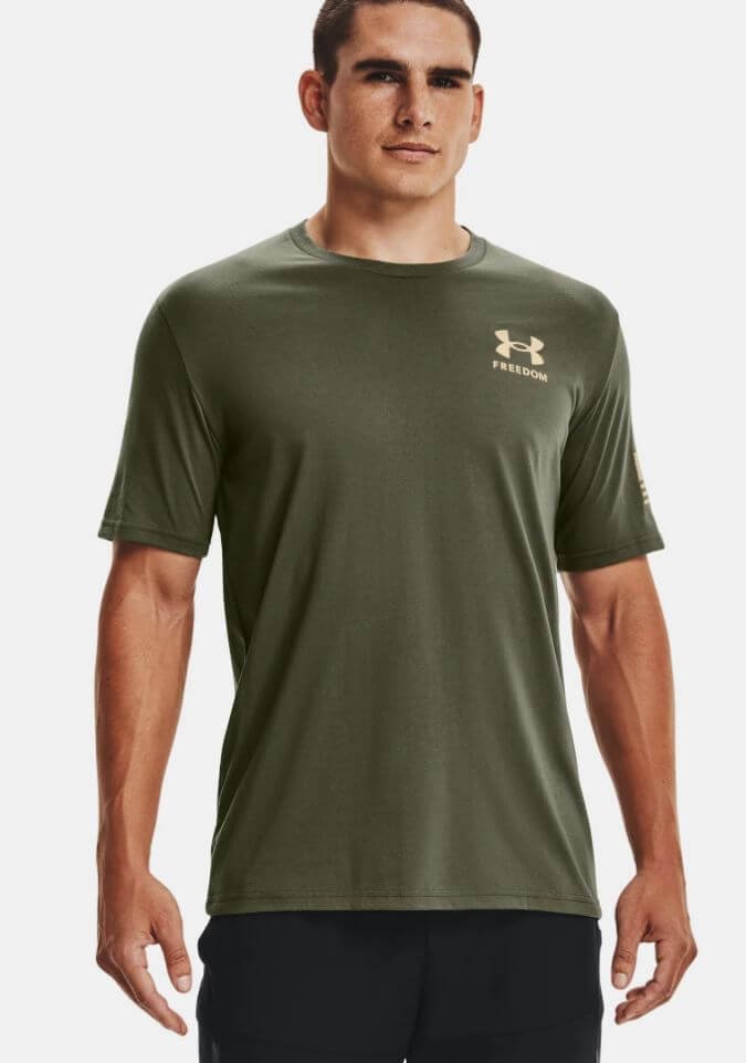 6) Under Armour Men’s New Freedom Flag T-Shirt